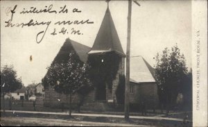 Front Royal Virginia VA Episcopal Church c1905 Real Photo Postcard