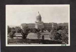 KY Kentucky State Capitol Frankfort Real Photo RPPC Postcard