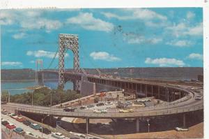 BF27927 george washington bridge hudson river USA   front/back image