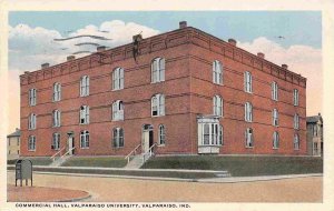 Commercial Hall Valparaiso University Indiana 1918 postcard