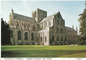 Hampshire Postcard - Winchester Cathedral - Norman Transept and Tower  AB1438