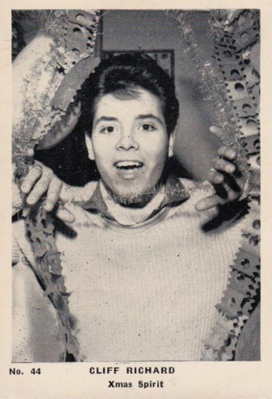 Cliff Richard Christmas Xmas Spirit Cracker Old Cigarette Photo Trading Card