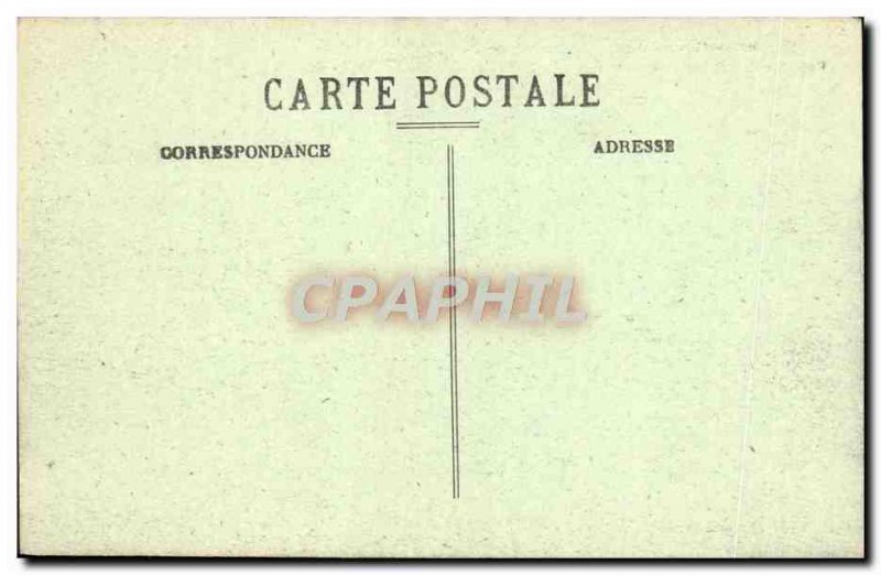 Old Postcard Vaux Laon On Corner Of I & # 39Eglise And Rue Grande Rue Militar...