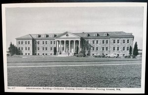 Vintage Postcard 1941 Administration, Aberdeen Proving Ground, MD (REAL PHOTO)