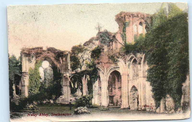 *Netley Abbey Monastery Ruins Southampton Hampshire England UK Postcard A50