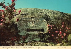 Postcard Beautiful Stone Mountain Park Train Ride Cable Cars Atlanta Georgia GA