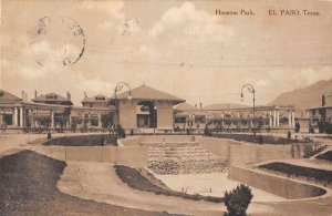 El Paso Texas Houston Park Scenic View Vintage Postcard AA51461