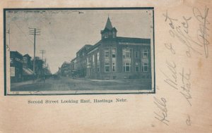 HASTINGS ,  Nebraska , 1908 ; Second Street Looking East