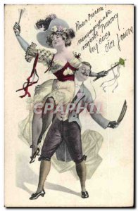 Fantasy - Joyous couples - celebration - lovely card (card Hungarian Hungary ...