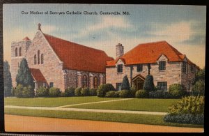 Vintage Postcard 1930-1945 Episcopal Church (St. Paul's) Centerville, Maryland