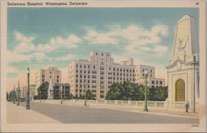 Postcard Delaware Hospital Wilmington DE Delaware