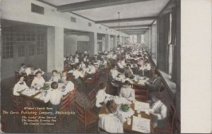 Postcard Women's Lunch Room Curtis Publishing CO Philadelphia PA