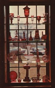 Vintage Postcard Ruby Window In Sandwich Glass Museum Boston Massachusetts MA