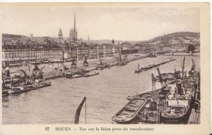 France Postcard - Rouen - Vue Sur La Seine Prtse Du Transbordeur - Ref TZ1672