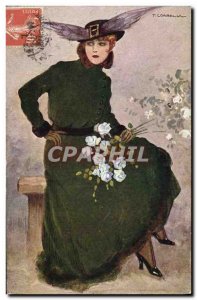Old Postcard Fantasy Illustrator Woman Corbella