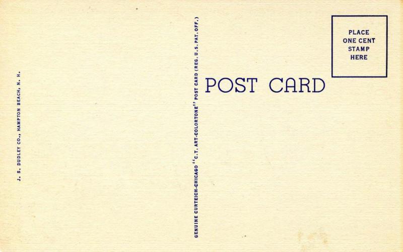 NH - Hampton Beach. Children's Playground at Night