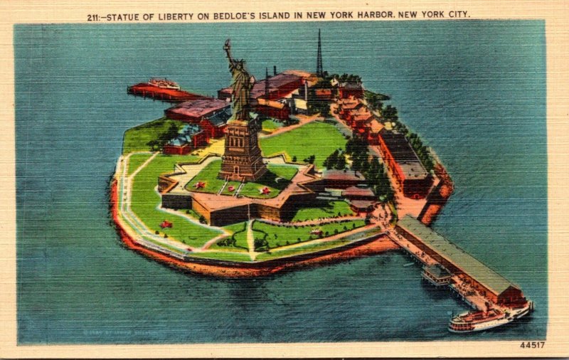 New York City Statue Of Liberty On Bedloe's IIsland