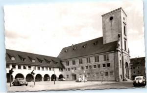 *1950s Crailsheim Rathaus Town Hall Germany VW Bug Vintage Photo Postcard C40