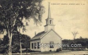 Community Church - Mirror Lake, New Hampshire NH Postcard