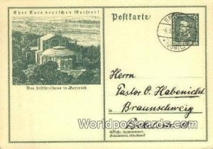Das Seftfpielhaus Bayreuth Germany 1934 