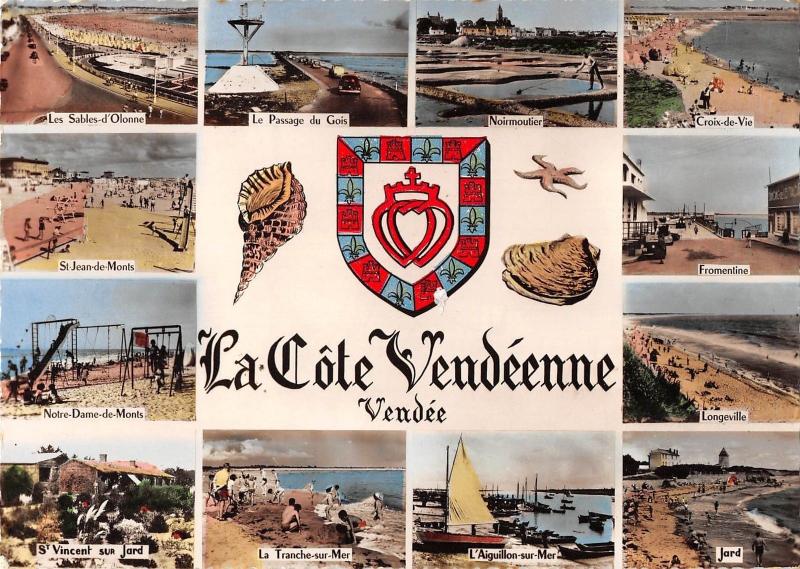 BR51238 la cote Vendeenne Map cartes geographiques France