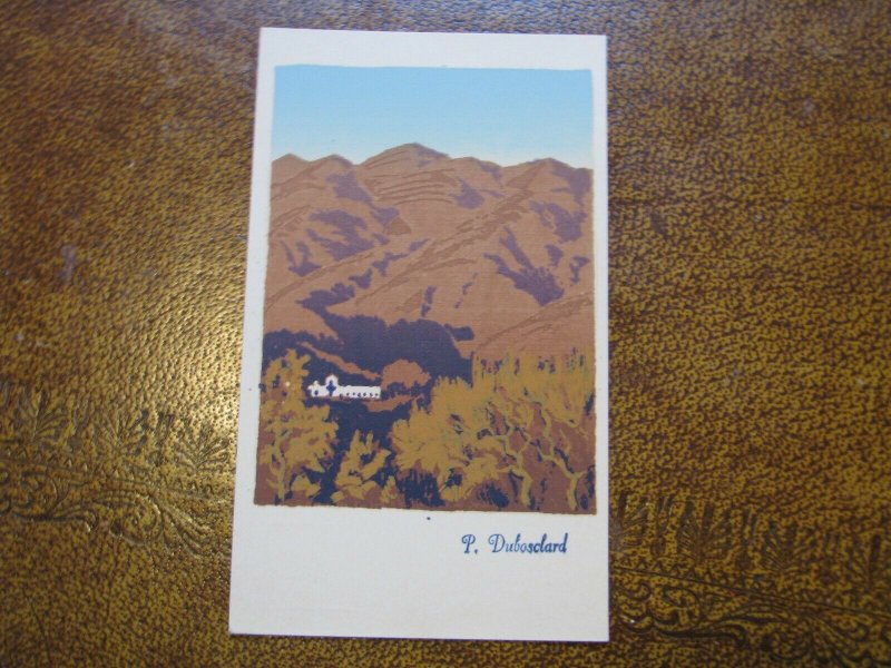 Along The Malibu CA Serigraph Hand-Made Postcard Sheehan 