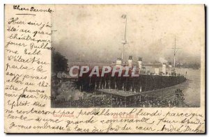 Old Postcard Boat Ship Kleber