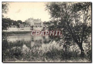 Old Postcard View Amboise Chateau