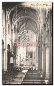 Old Postcard Sainte Anne d Auray Interiur the Basilica Organ