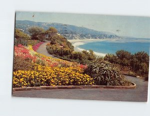 Postcard Flowerful Heisler Park Laguna Beach California USA