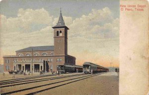 Union Depot El Paso Texas 1910c postcard