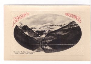 Canadian Rockies, Lake Louise, Alberta, Season's Greetings, PNC Glosso Postcard