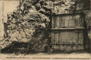 CPA LES ECHELLES Entree des Grottes - Monument de Charles-Emmanuel II (1195774)