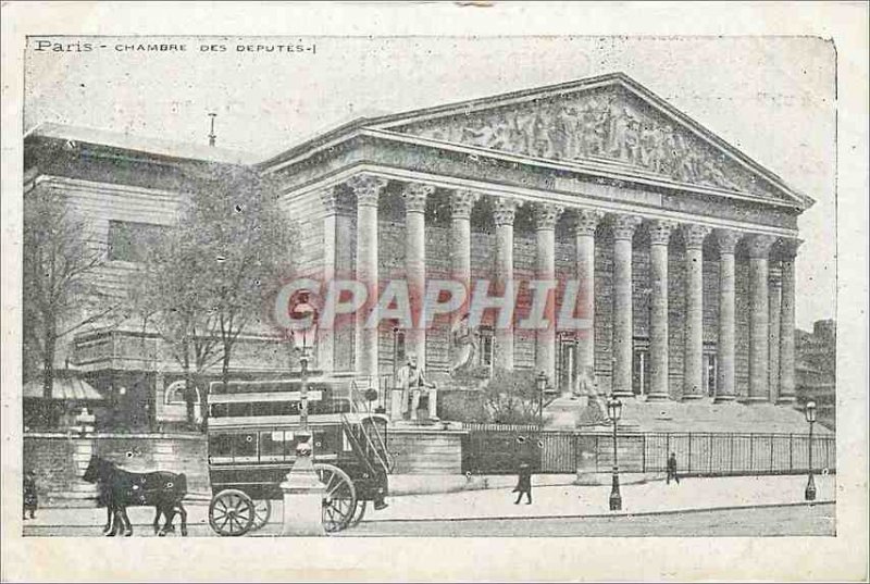 Postcard Old Paris Chamber of Deputies