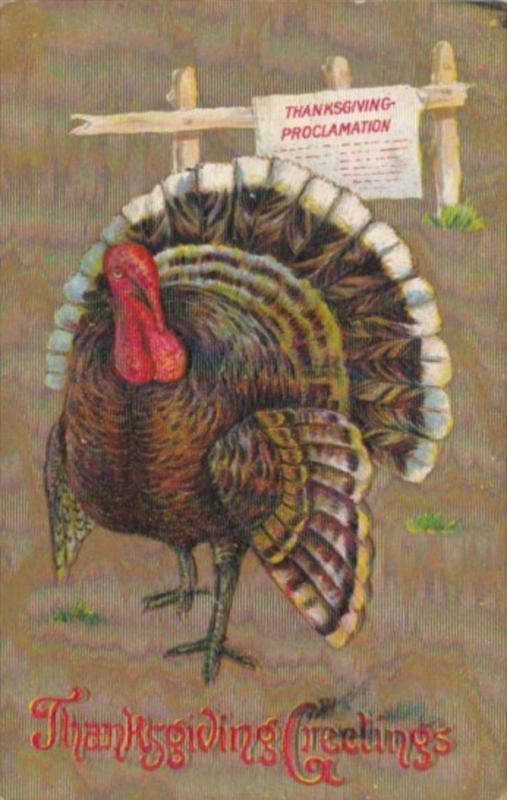 Thanksgiving With Turkey 1909