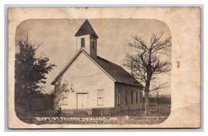 RPPC Baptist Church Desloge Missouri MO UNP Ritchie Bros Brothers Postcard S18