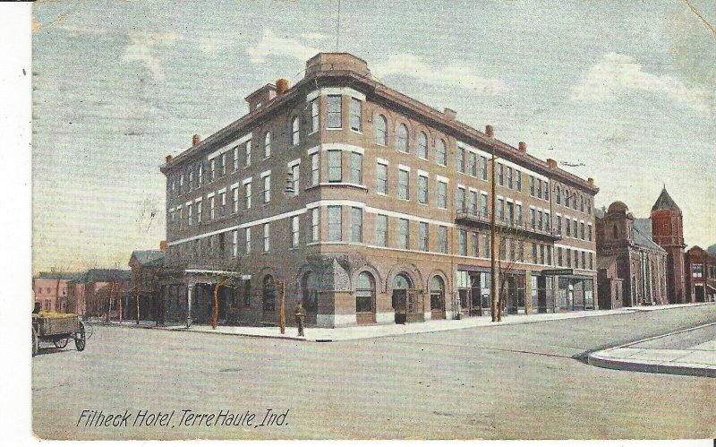 POSTCARD FILHECK HOTEL TERRE HAUTE INDIANA