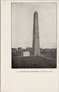 Bunker Hill Monument Charlestown MA Unused W.M. Waite Postcard E96