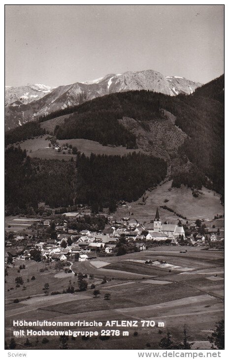 RP, Hohenluftssommerfrische AFLENZ 770m. Mit Hochschwebgruppe 2278m., Austria...