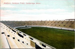 Postcard Stadium, Soldiers Field in Cambridge, Massachusetts