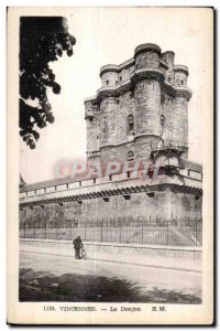 Old Postcard Vincennes Donjon