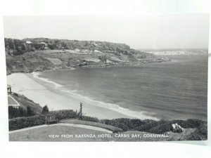 View from Karenza Hotel Carbis Bay Cornwall Vintage Postcard 1958