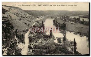 Old Postcard Environs De Rouen Saint Adrien The Valley Of The Seine And The R...