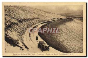 Old Postcard surroundings Carpentras to Mont Ventoux Road