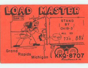 comic - QSL HAM RADIO CARD Grand Rapids Michigan MI t1091