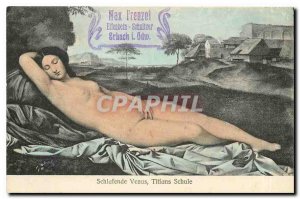 Postcard Old Nude erotic Venus Titians