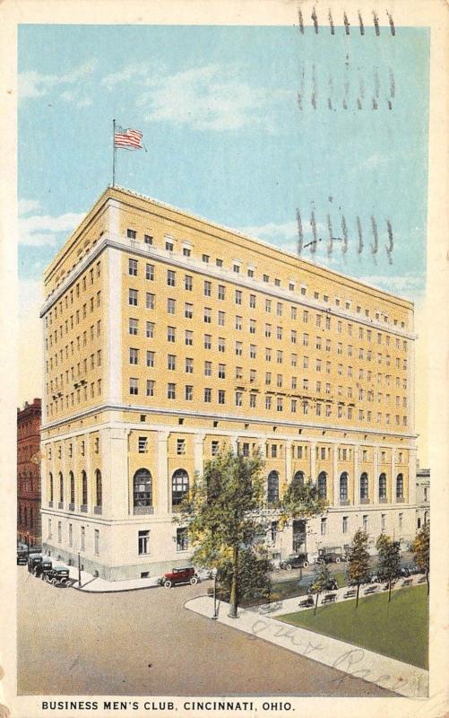 Cincinnati Ohio 1924 Postcard Business Men's Club Building