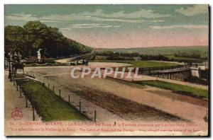 Postcard Old St Germain en Laye Le Rond Point des Roses and the Terrace