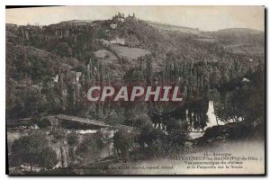 Old Postcard Auvergne Chateauneuf les Bains (Pay Dom) Panoramic view of the c...