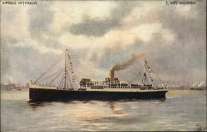 TUCK Steamship SS Prinz Waldemar Hamburg-Amerika Line c1910 Postcard